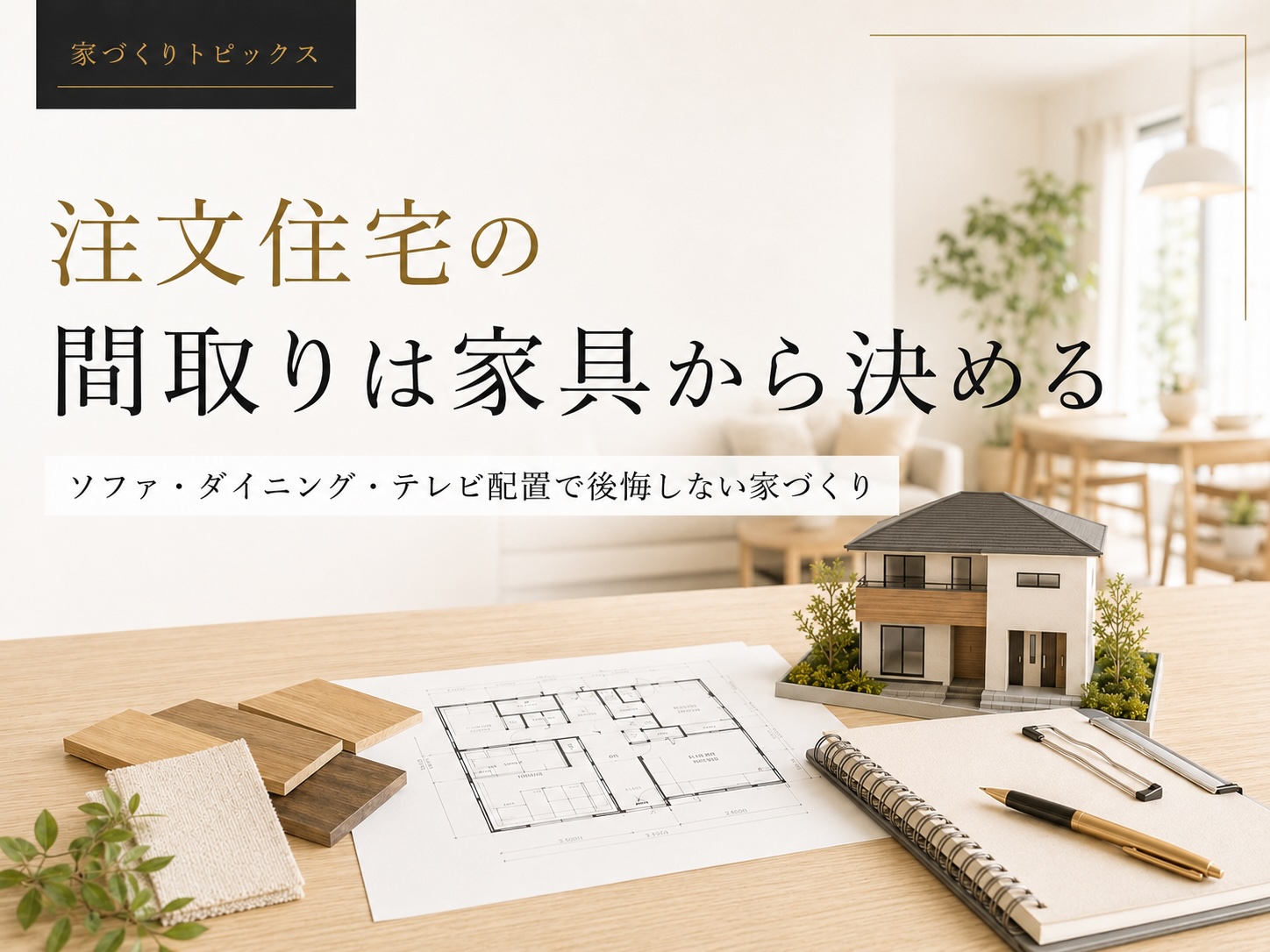 注文住宅の間取りは家具から決める｜ソファ・ダイニング・テレビ配置で後悔しない家づくり