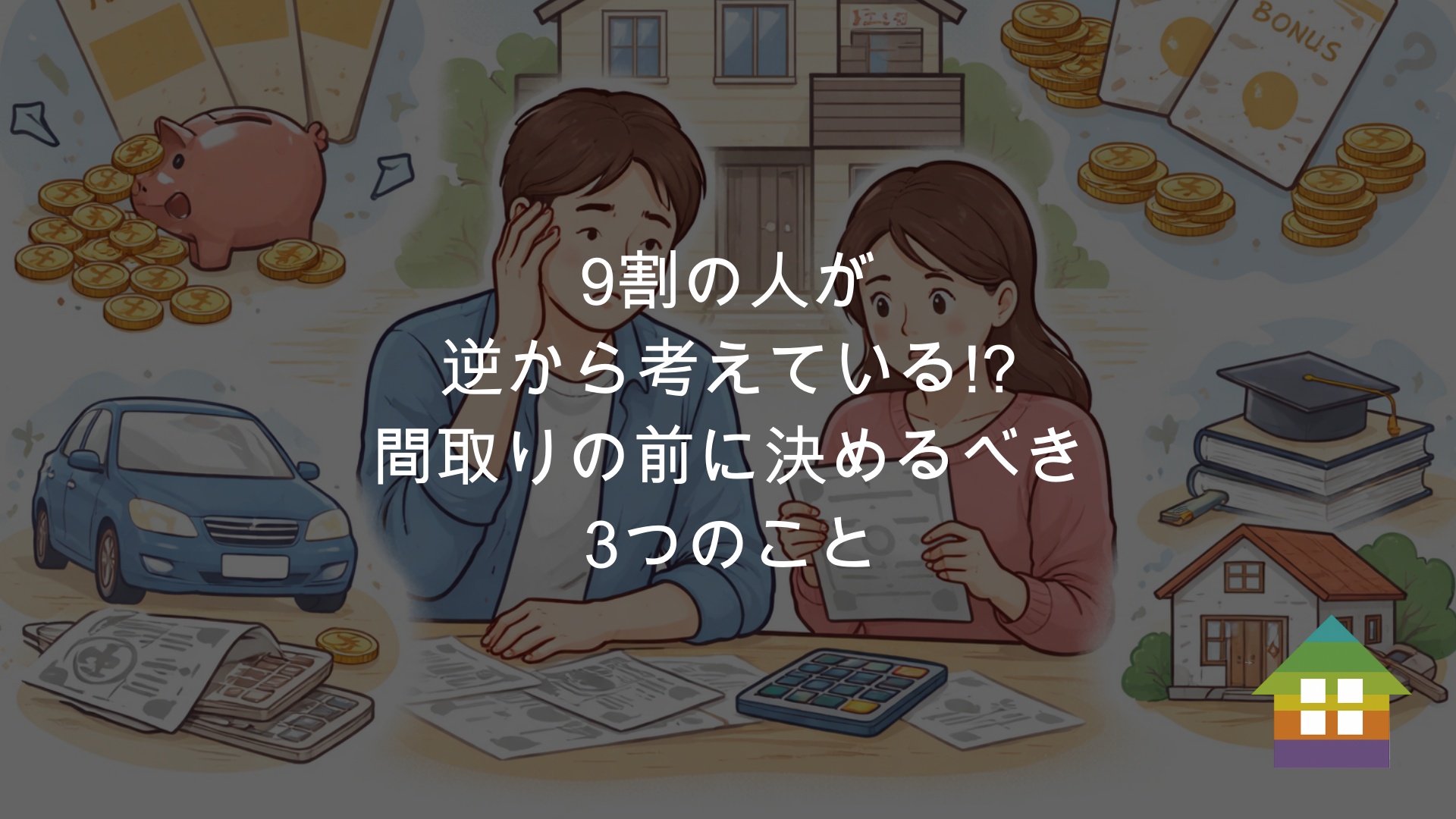 9割の人が逆から考えている。間取りの前に決めるべき3つのこと